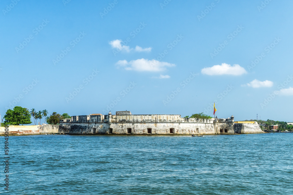 The historic Bocachica fort near Cartagena, Colombia