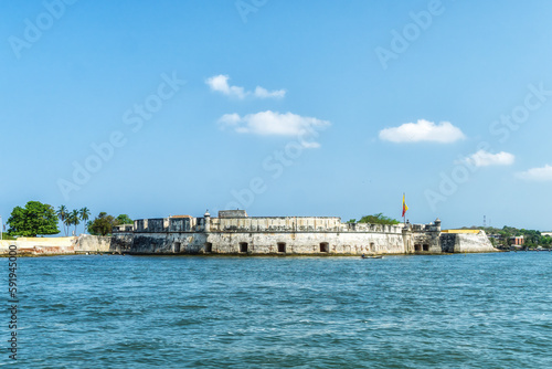 The historic Bocachica fort near Cartagena, Colombia