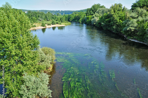 France, Dordogne river in Cluges