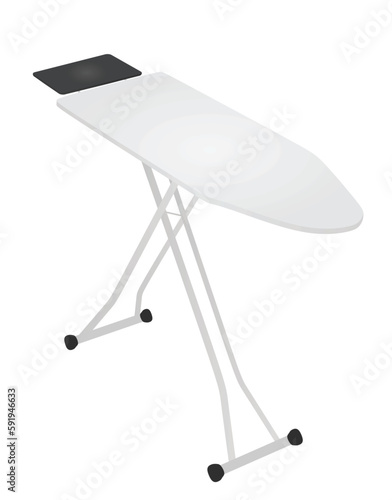 Flat iron board. vector illustration