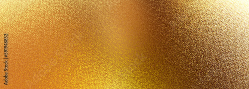Gold foil background with light reflections. Golden textured wall. 3D rendering. 