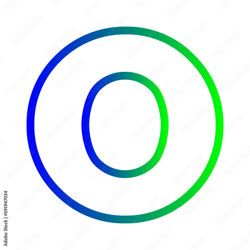 alphabet o icon alphabet o icon
