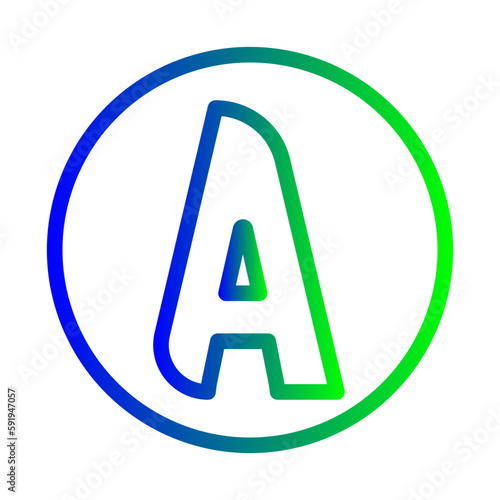 alphabet a icon