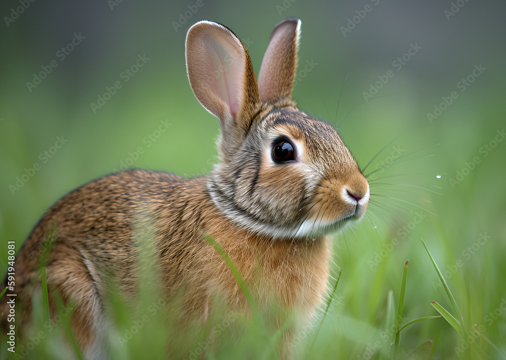 Eastern Cottontail 3 - Generative AI Eastern Cottontail 3 - Generative AI