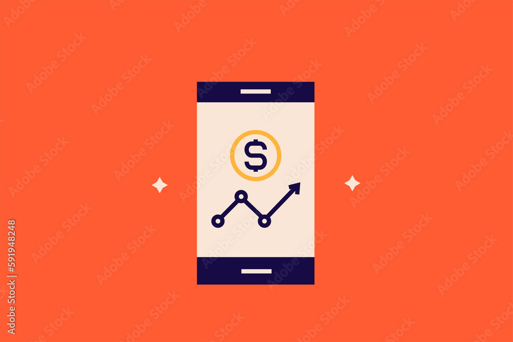 mobile phone flat design mobile phone flat design