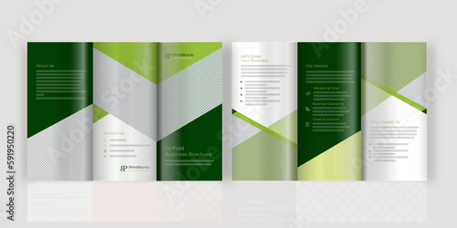 Tri-Fold modern design brochure template