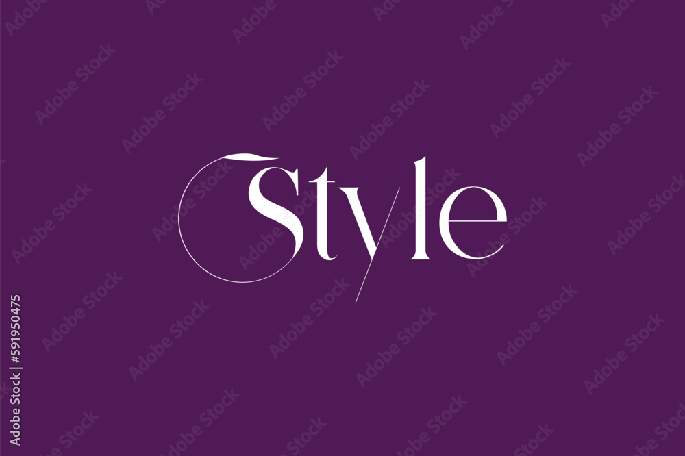 style wordmark ligature elegant eye catchy modern fashion brand logo design template