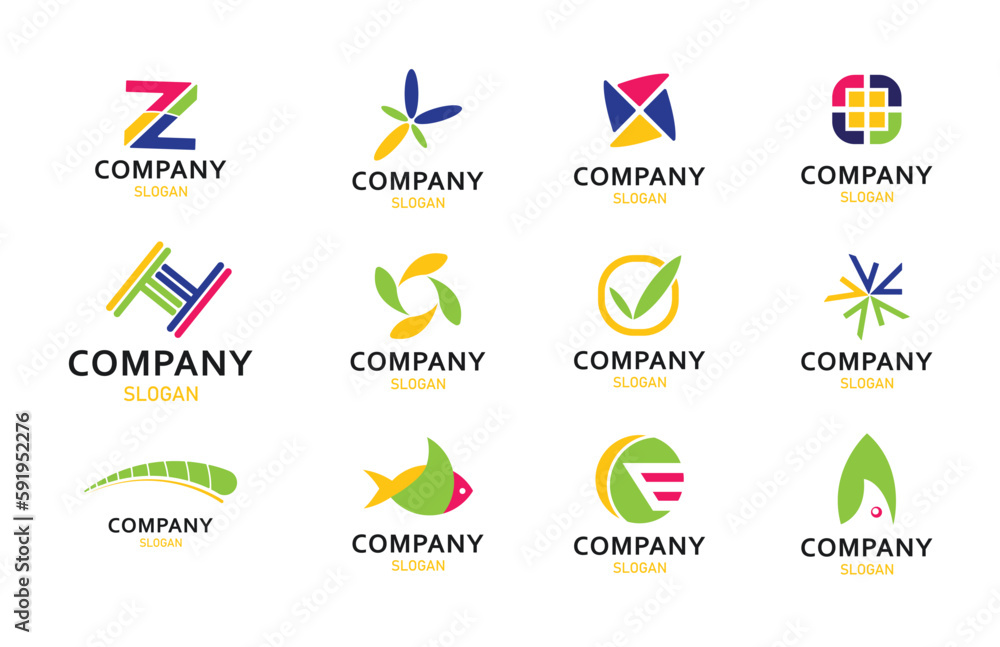 set of logo vector arts