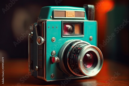 old photo camera created with Generative AI technology