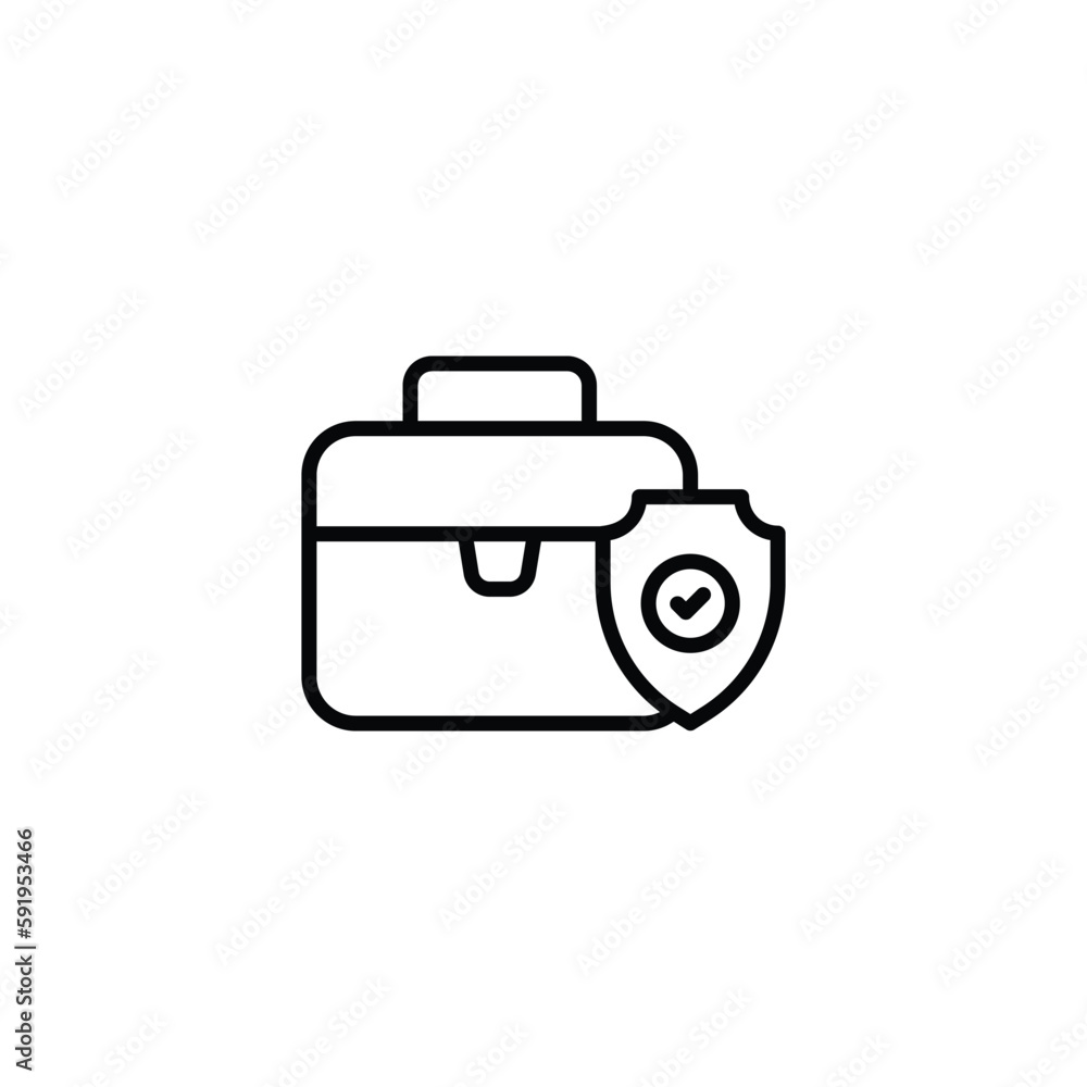 Business Insurance icon design with white background stock illustration Business Insurance icon design with white background stock illustration