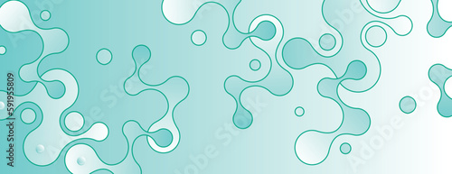 Connecting dots and lines. Global network elements. Geometric abstract technology background. Vector banner design