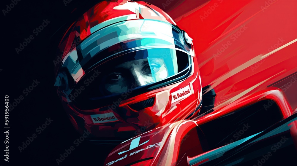 Formula 1 Drivers, Generative AI, Illustration Formula 1 Drivers, Generative AI, Illustration
