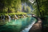 The Plitvice Lakes National Park in Croatia, generative artificial intelligence
