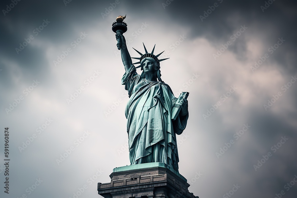 Obraz premium The Statue of Liberty in New York USA , generative artificial intelligence