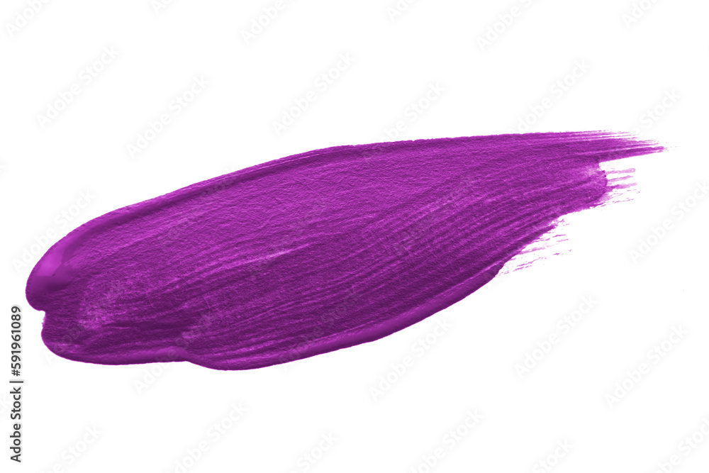 Acrylic paint brush track blank art isolated on the white background Acrylic paint brush track blank art isolated on the white background
