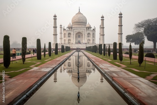 The Taj Mahal in India, generative artificial intelligence 