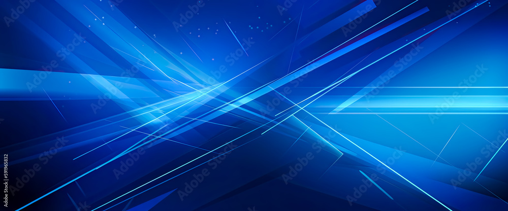 Tech background based on blue lights and abstract squares, stripes and shapes, sharp and angular, clear edge definition. Generative AI. Tech background based on blue lights and abstract squares, stripes and shapes, sharp and angular, clear edge definition. Generative AI.