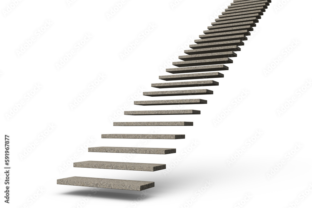 Digitally generated image of staircase Digitally generated image of staircase