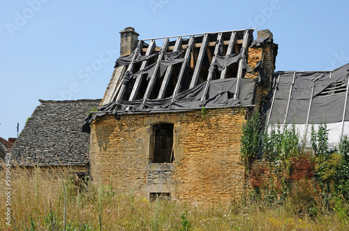 France, picturesque village of Saint Crepin et Carlucet in Dordogne photo