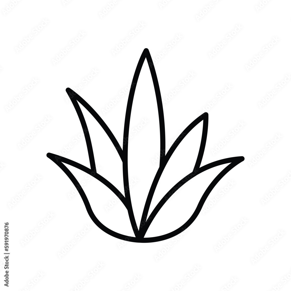 Obraz premium Grass icon vector on trendy design