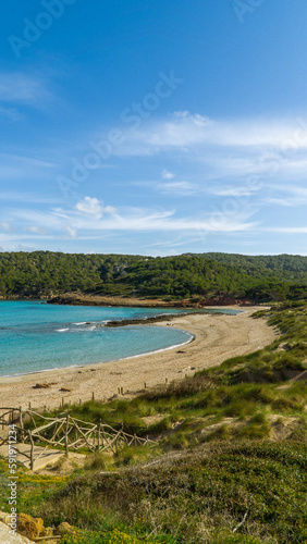 Playas de Algaiarens  tambi  n conocidas como playas de la Vall  son un conjunto de dos playas v  rgenes de Menorca 