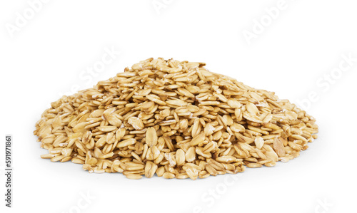 Wheat grain on white isolated