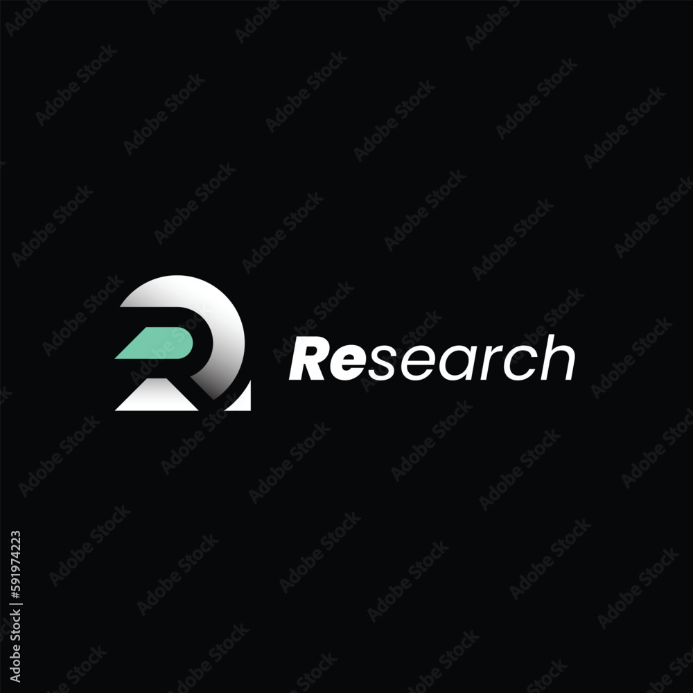 Elegan Research logo vector with letter R Concept, for your bussines technology, analytics Elegan Research logo vector with letter R Concept, for your bussines technology, analytics