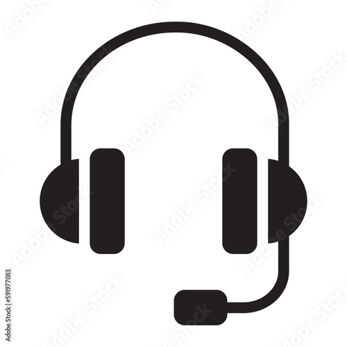 headphone glyph icon