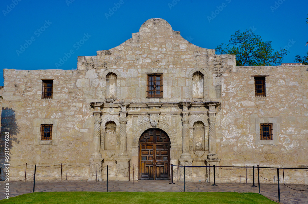 San Antonio, Texas, USA - 05.09.2013
- The outside of The Alamo building