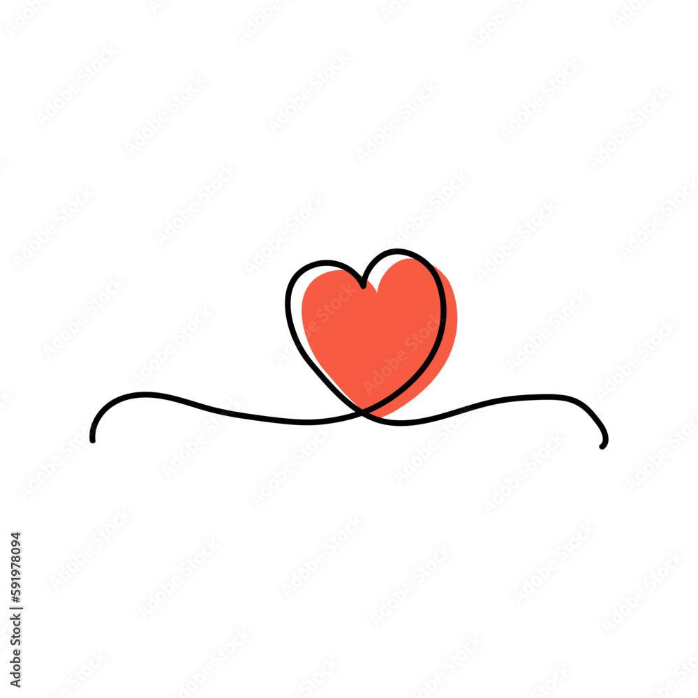 Handdrawn Heart Love Shape Handdrawn Heart Love Shape