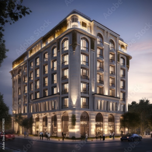 Premium luxury hotel building