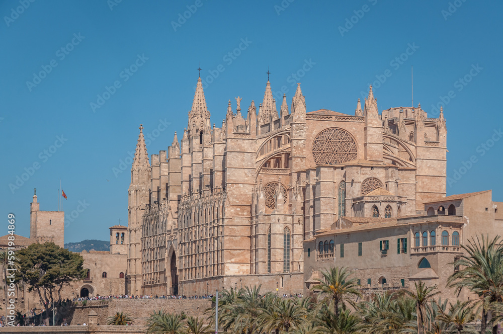 Cathédrale de Palma de Majorque aux Baléares en Espagne