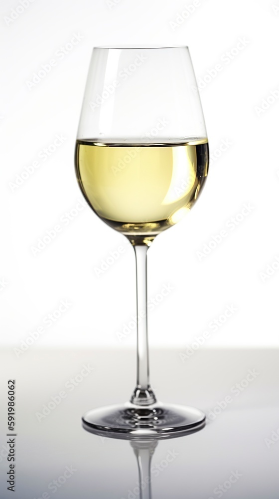 White Wine, Generative AI, Illustration White Wine, Generative AI, Illustration