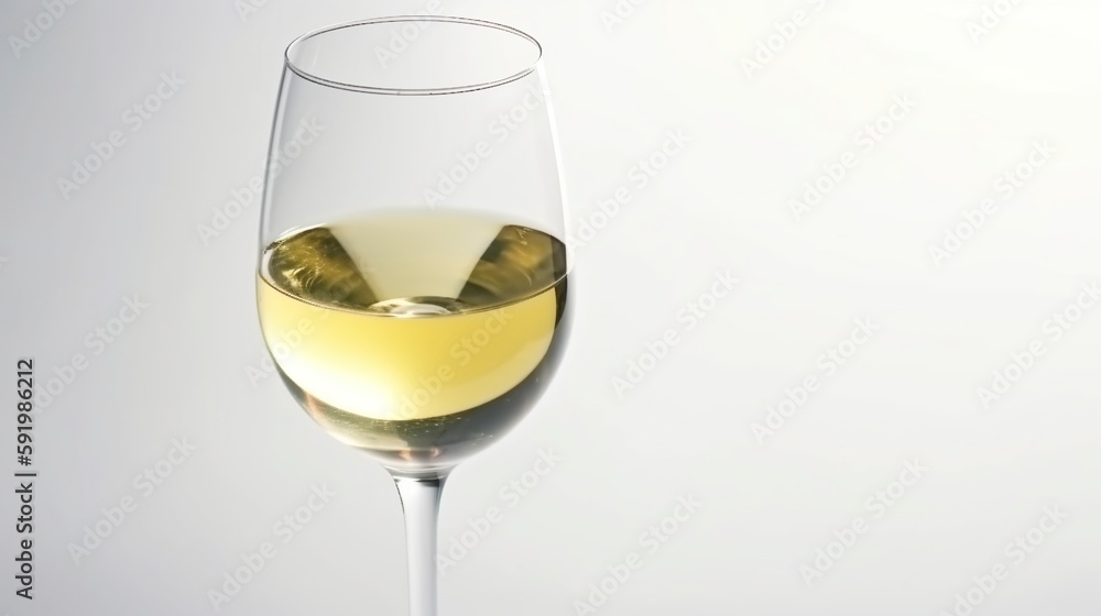 White Wine, Generative AI, Illustration White Wine, Generative AI, Illustration