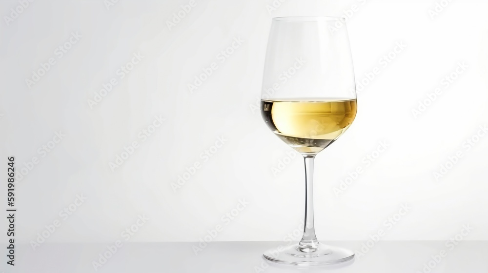 White Wine, Generative AI, Illustration White Wine, Generative AI, Illustration