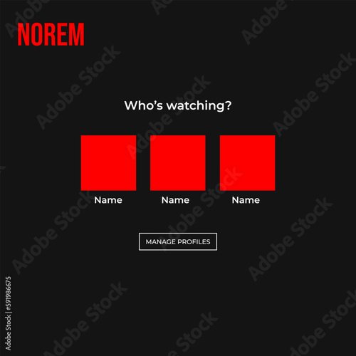 Television profile selection page who's watching with remote control. Netflix. UI. UX. User interface user experience. Youtube