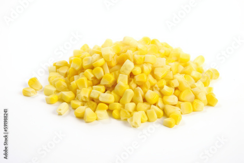 Sweetcorn, white background, isolated, corn, generative ai, Fresh tasty vegetables, Fresh ingredients, cooking ingredients