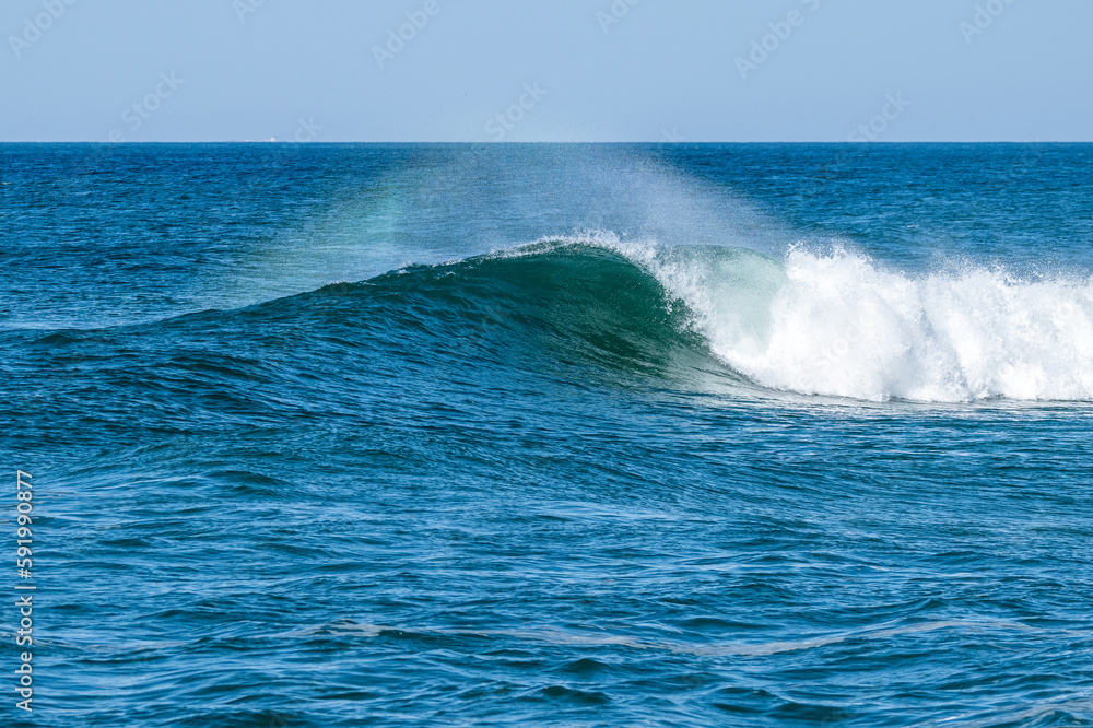 Fototapeta premium Atlantic waves at Furadouro - Ovar, Portugal.