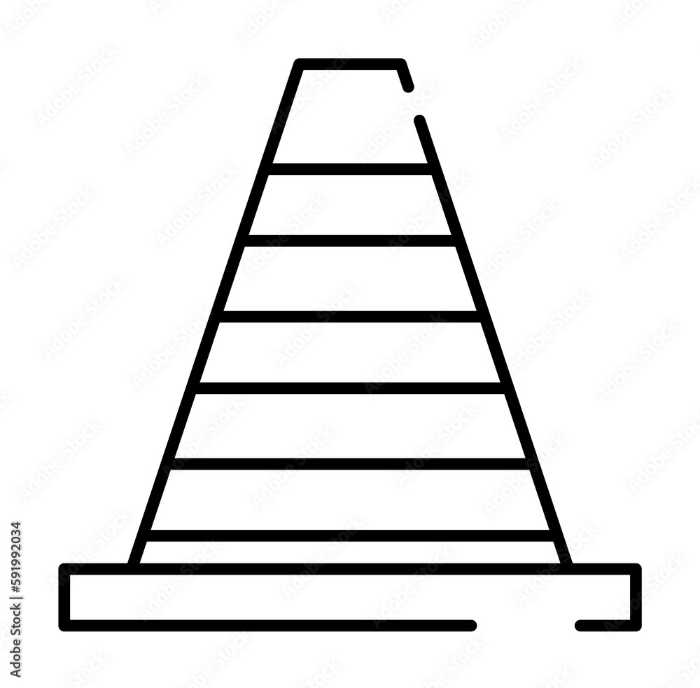 cone icon illustration on transparent background cone icon illustration on transparent background