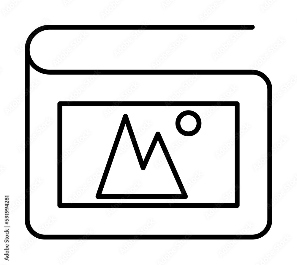 album icon illustration on transparent background album icon illustration on transparent background