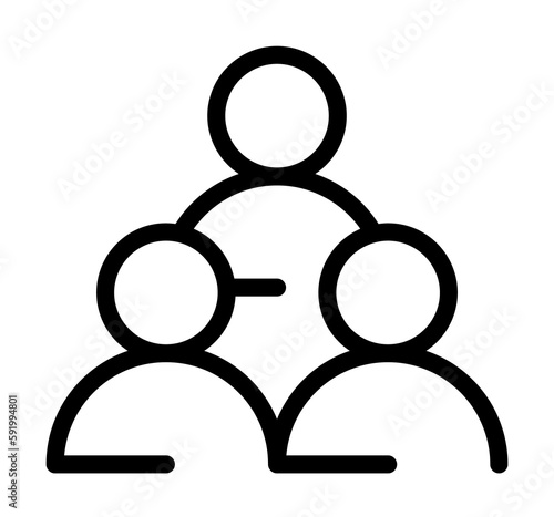 users icon illustration on transparent background