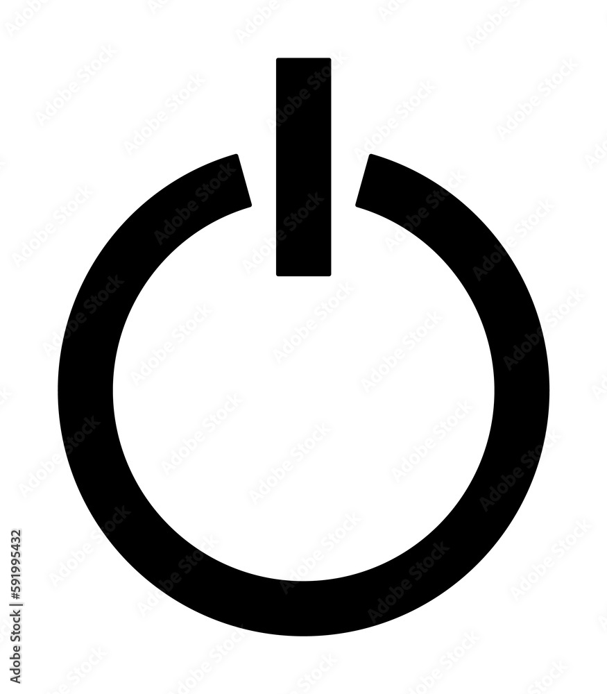 shutdown icon illustration on transparent background shutdown icon illustration on transparent background