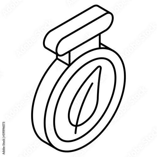 Trendy vector design of eco stopwatch 