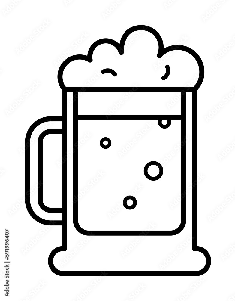 beer mug icon illustration on transparent background beer mug icon illustration on transparent background