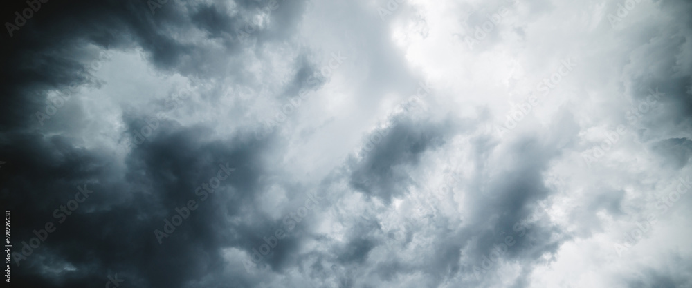 Dramatic cloudscape texture. Dark heavy thunderstorm clouds before rain. Overcast rainy bad weather. Storm warning. Natural gray background of cumulonimbus. Nature backdrop of stormy cloudy sky. Dramatic cloudscape texture. Dark heavy thunderstorm clouds before rain. Overcast rainy bad weather. Storm warning. Natural gray background of cumulonimbus. Nature backdrop of stormy cloudy sky.