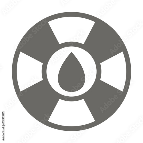 Fotografie Lifesaver icon illustration on transparent background