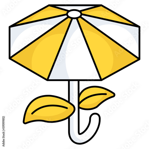 Creative design icon of eco insurance 