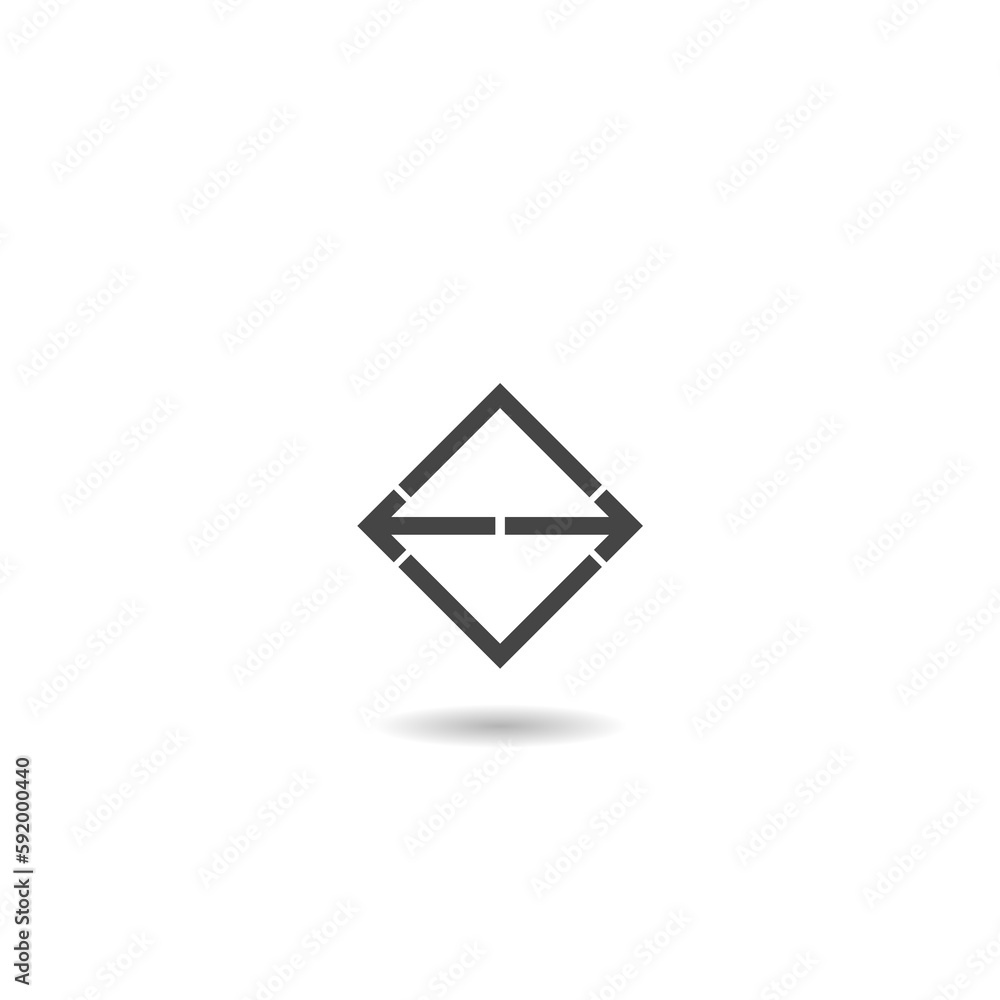 Arrows data transfer icon with shadow Arrows data transfer icon with shadow