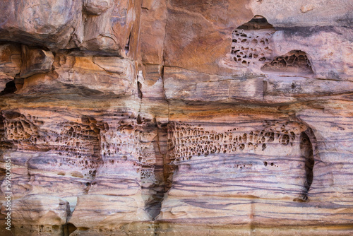 Sandstone formations along the King George River, Kimberley, Australia; Kimberley, Western Australia, Australia photo