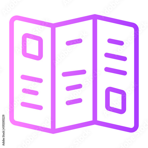 brochure gradient icon
